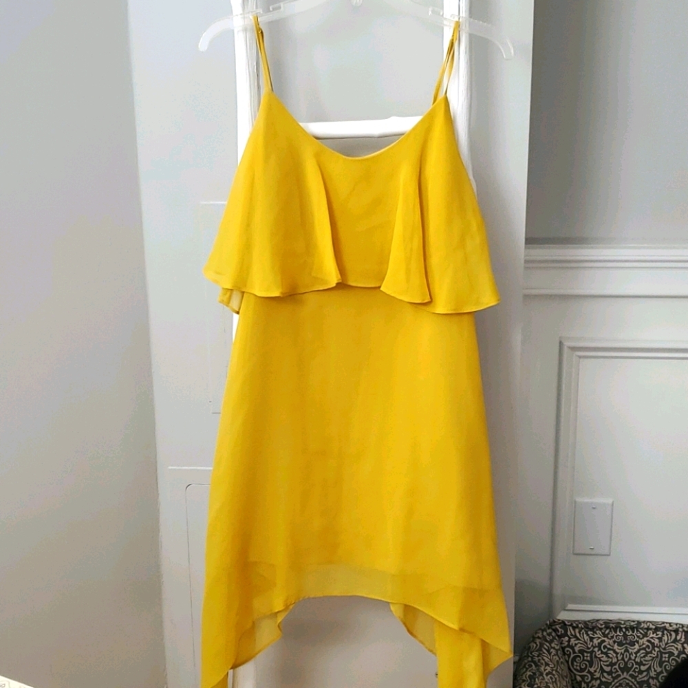 Yellow cocktail dress